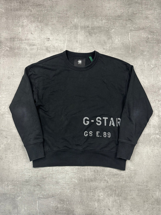BLACK VINTAGE G-STAR SWEATER Y2K - 2000s - M
