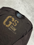 BROWN VINTAGE G-STAR RAW KNIT (W) - 2000s - S/M