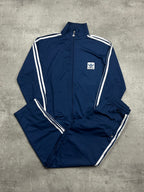 NAVY/WHITE VINTAGE ADIDAS RETRO 90s TRACKSUIT - L/XL