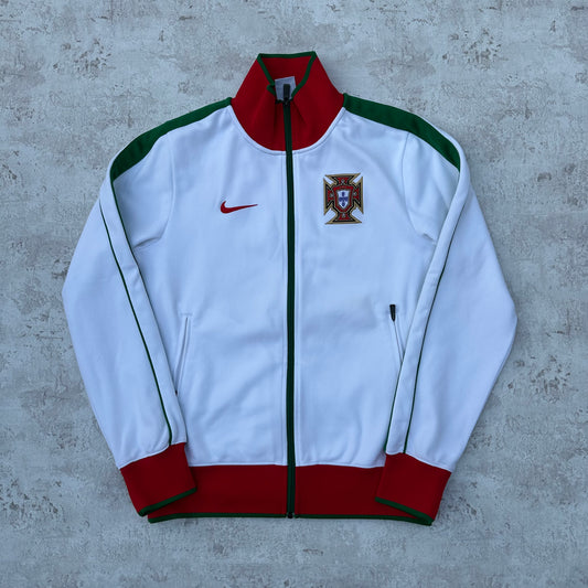 WHITE/RED NIKE PORTUGAL TRACKJACKET - 2000s - S/M