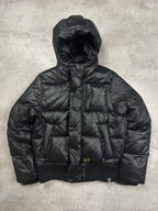 BLACK VINTAGE G-STAR RAW SHINY PUFFER JACKET - 2000s - M/L