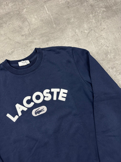 BLUE/WHITE VINTAGE LACOSTE SWEATER - 2000s - M/L