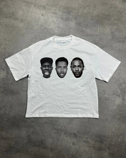 WHITE TYLER VIBES GRAPHIC T-SHIRT