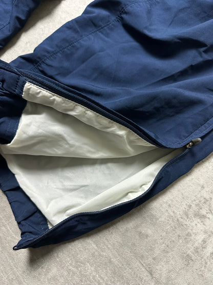 BLUE/WHITE VINTAGE NIKE BAGGY TRACKPANTS - 2000s - M/L