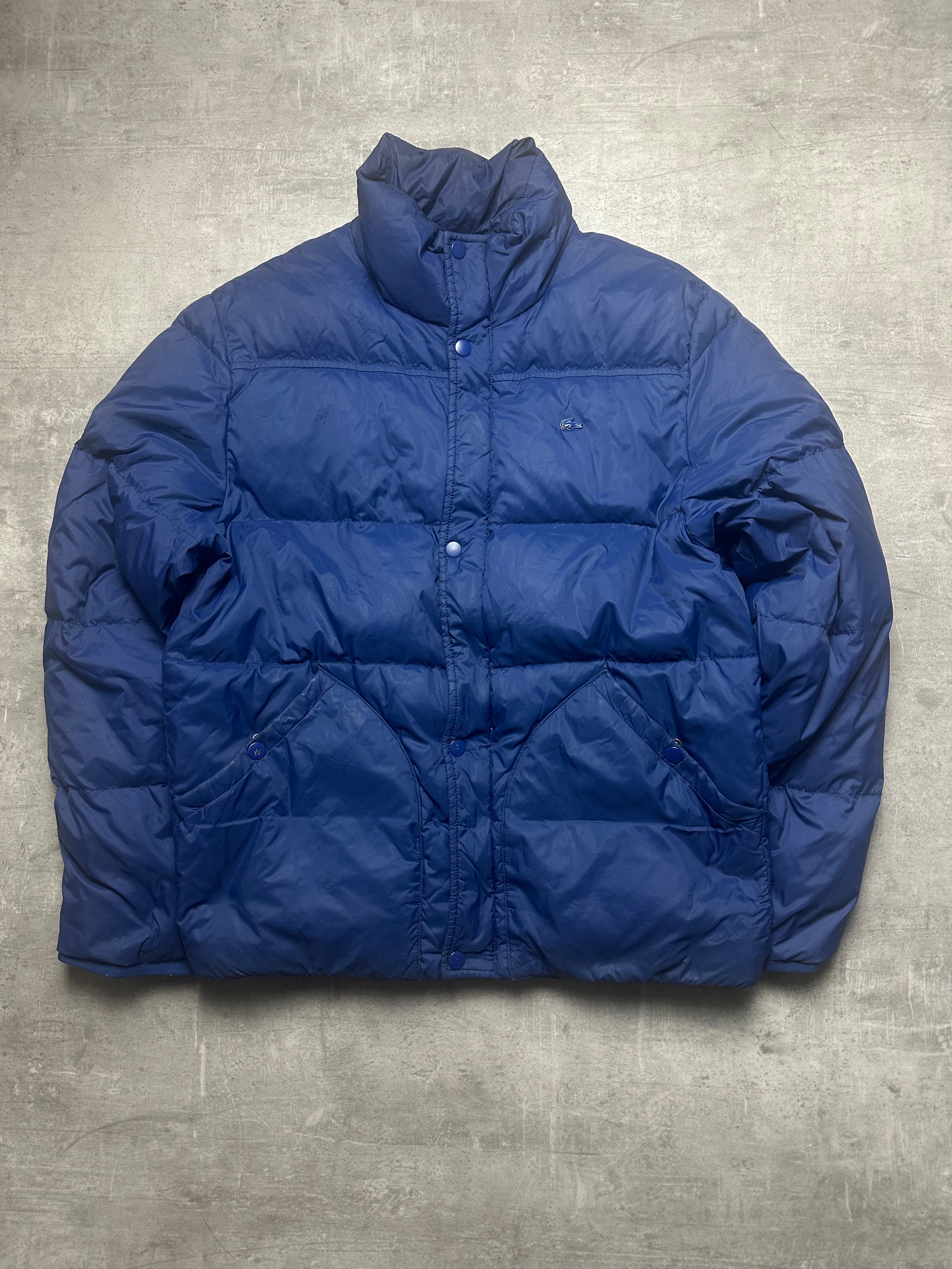 BLUE LACOSTE DOWN PUFFER JACKET - M/L
