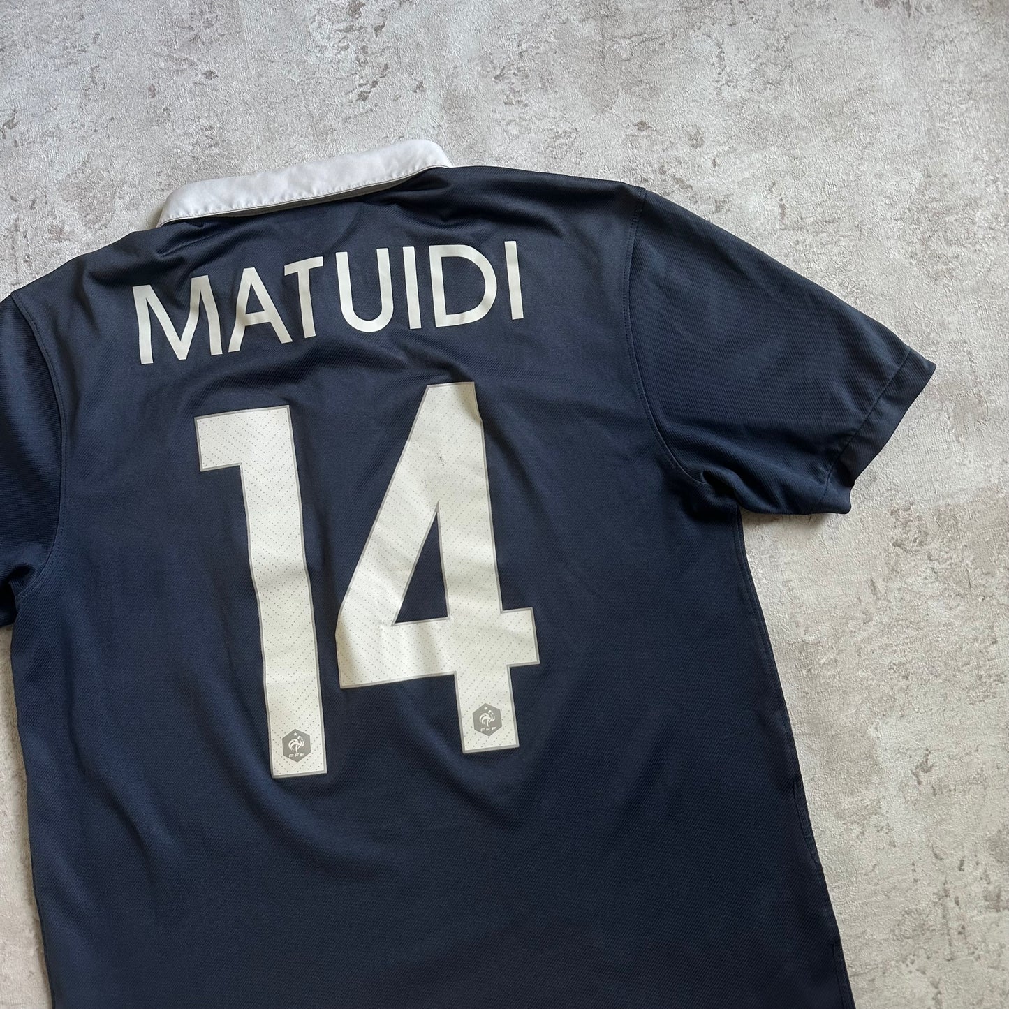 BLUE NIKE MATUIDI TRIKOT FRANCE - 2000s - M/L