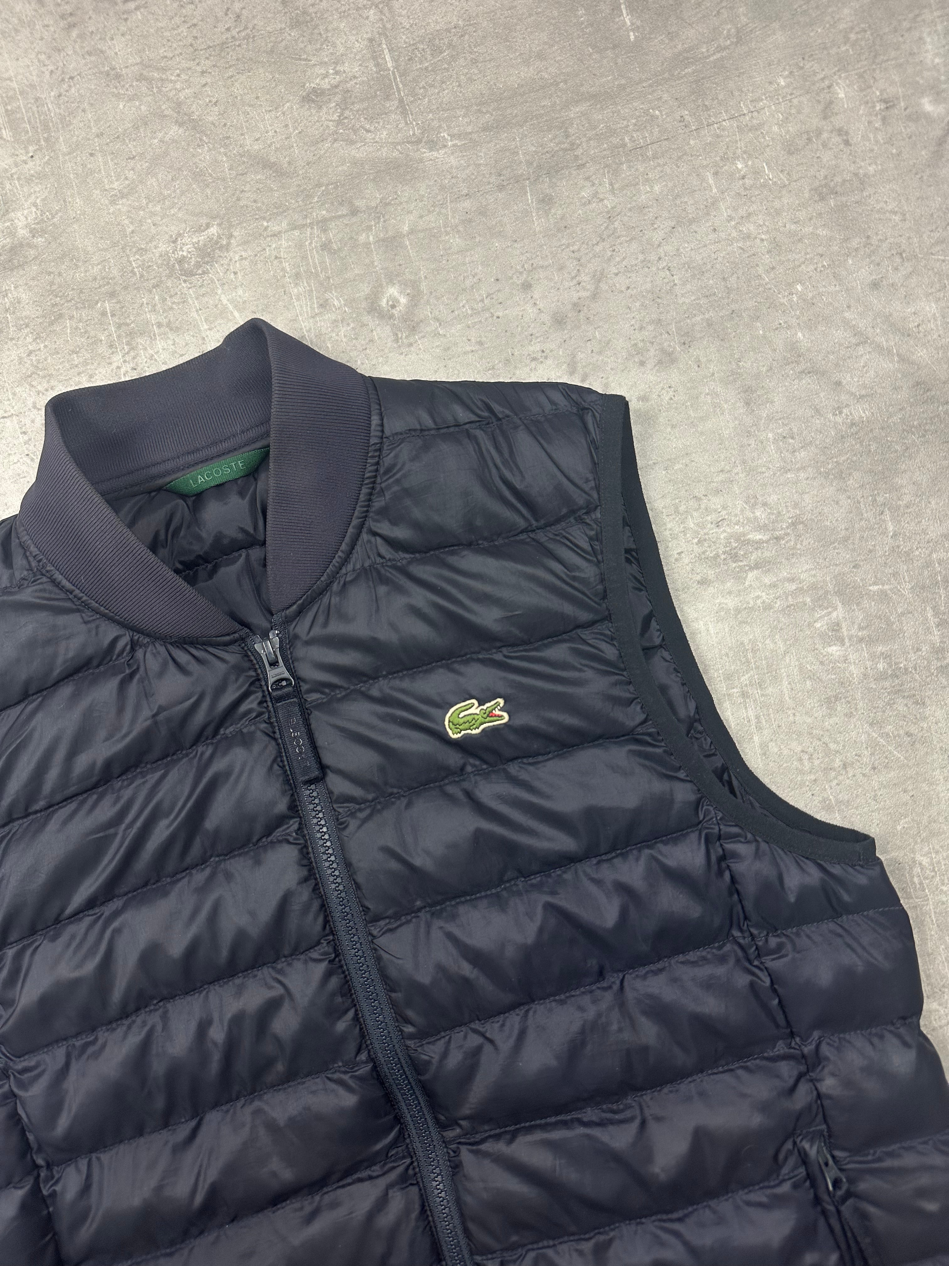 NAVY LACOSTE VEST Y2K - S/M