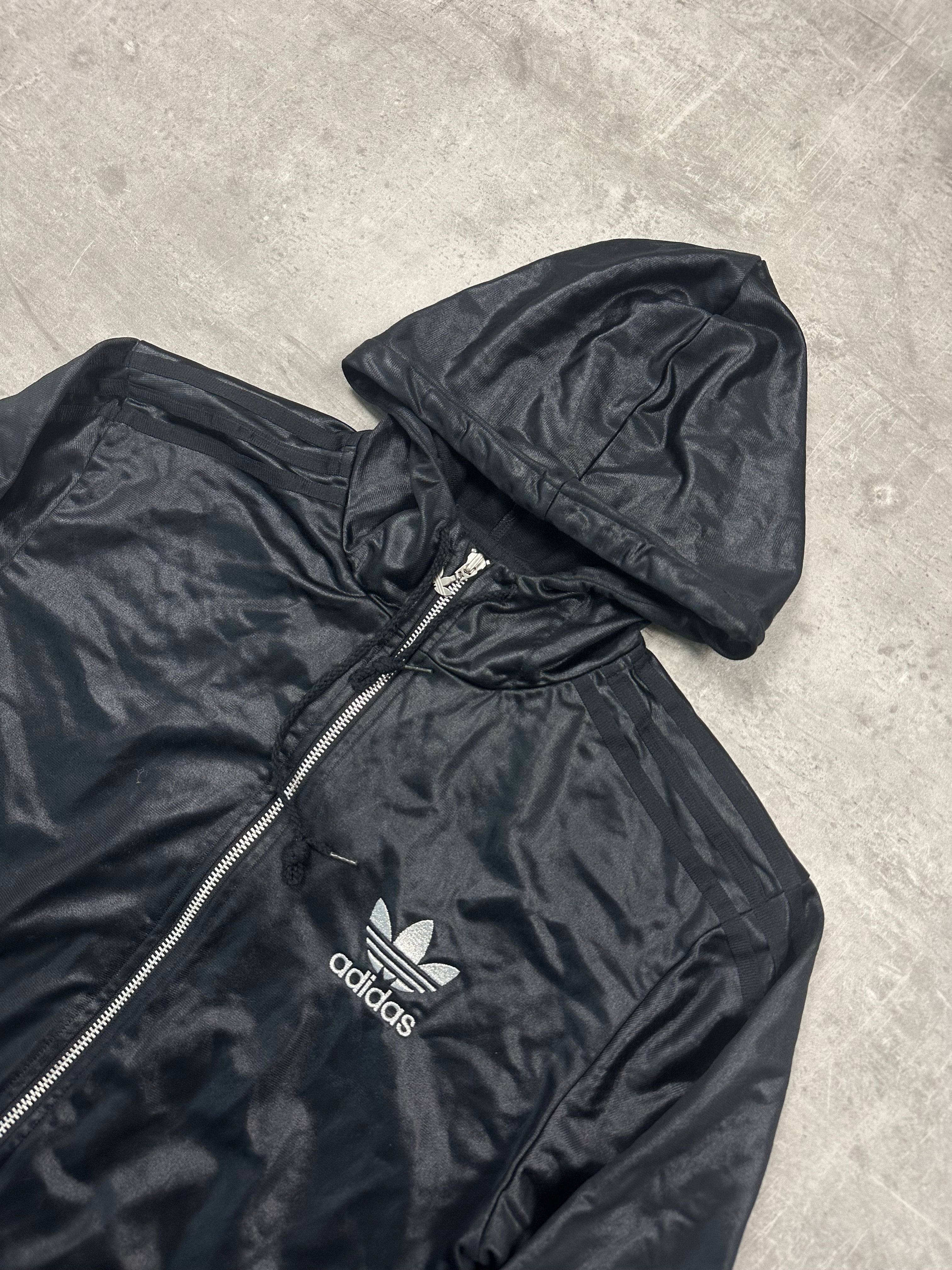 BLACK VINTAGE ADIDAS CHILE62 TRACK JACKET - 2000s - M