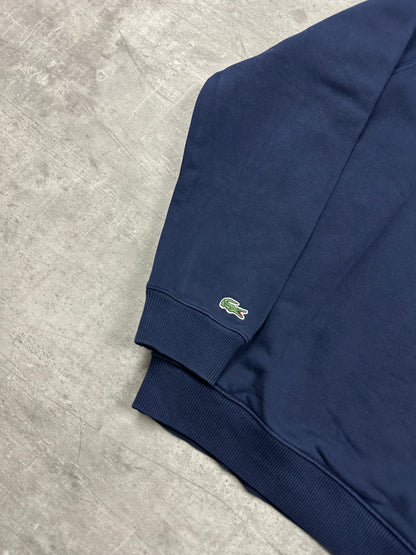 BLUE/WHITE VINTAGE LACOSTE SWEATER - 2000s - M/L