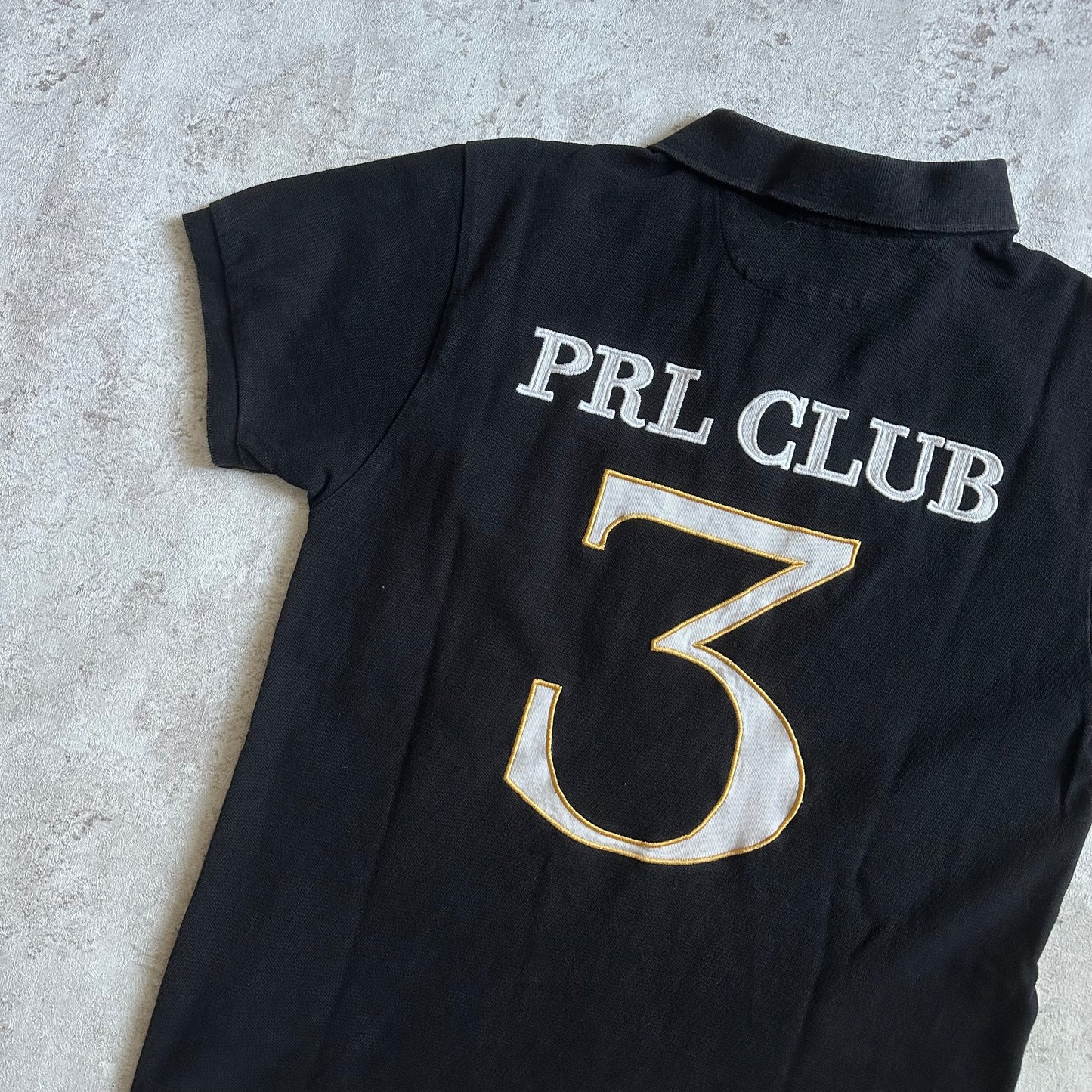 BLACK POLO RALPH LAUREN BIG PONY CLUB POLOSHIRT - S/M