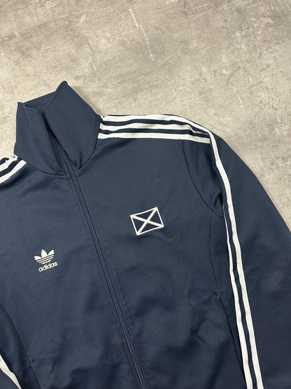 NAVY VINTAGE ADIDAS FIREBIRD SCOTLAND TRACKJACKET RARE - 2000s - L