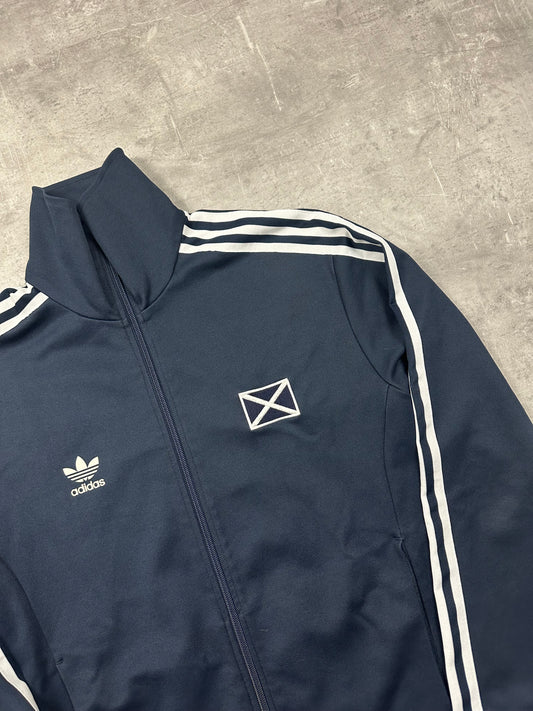 NAVY VINTAGE ADIDAS FIREBIRD SCOTLAND TRACKJACKET RARE - 2000s - L