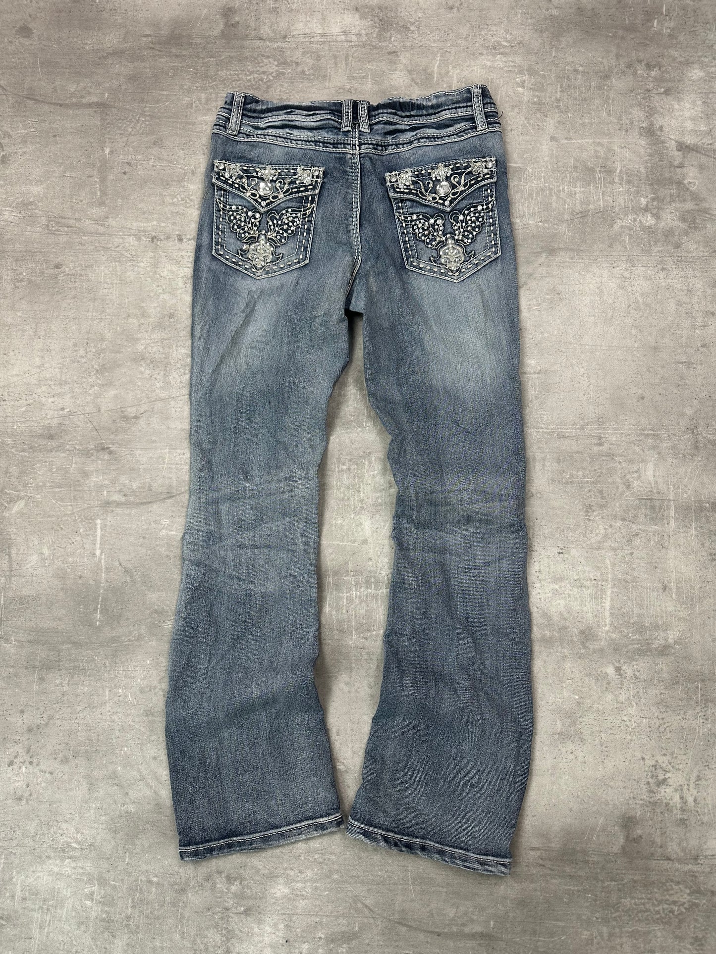 BLUE VINTAGE Y2K MISS ME STYLE BOOTCUT DENIM - 2000s - XS/S