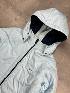 BLUE VINTAGE NIKE RETRO REVERSIBLE PUFFER JACKET - 2000s - M/L