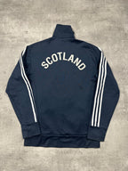 NAVY VINTAGE ADIDAS FIREBIRD SCOTLAND TRACK JACKET RARE - 2000s - L