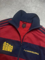 NAVY/RED VINTAGE ADIDAS RETRO BARCELONA TRACKJACKET VERY RARE - 2000s - M