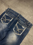 VINTAGE Y2K MISS ME STYLE BOOTCUT DENIM - S/M