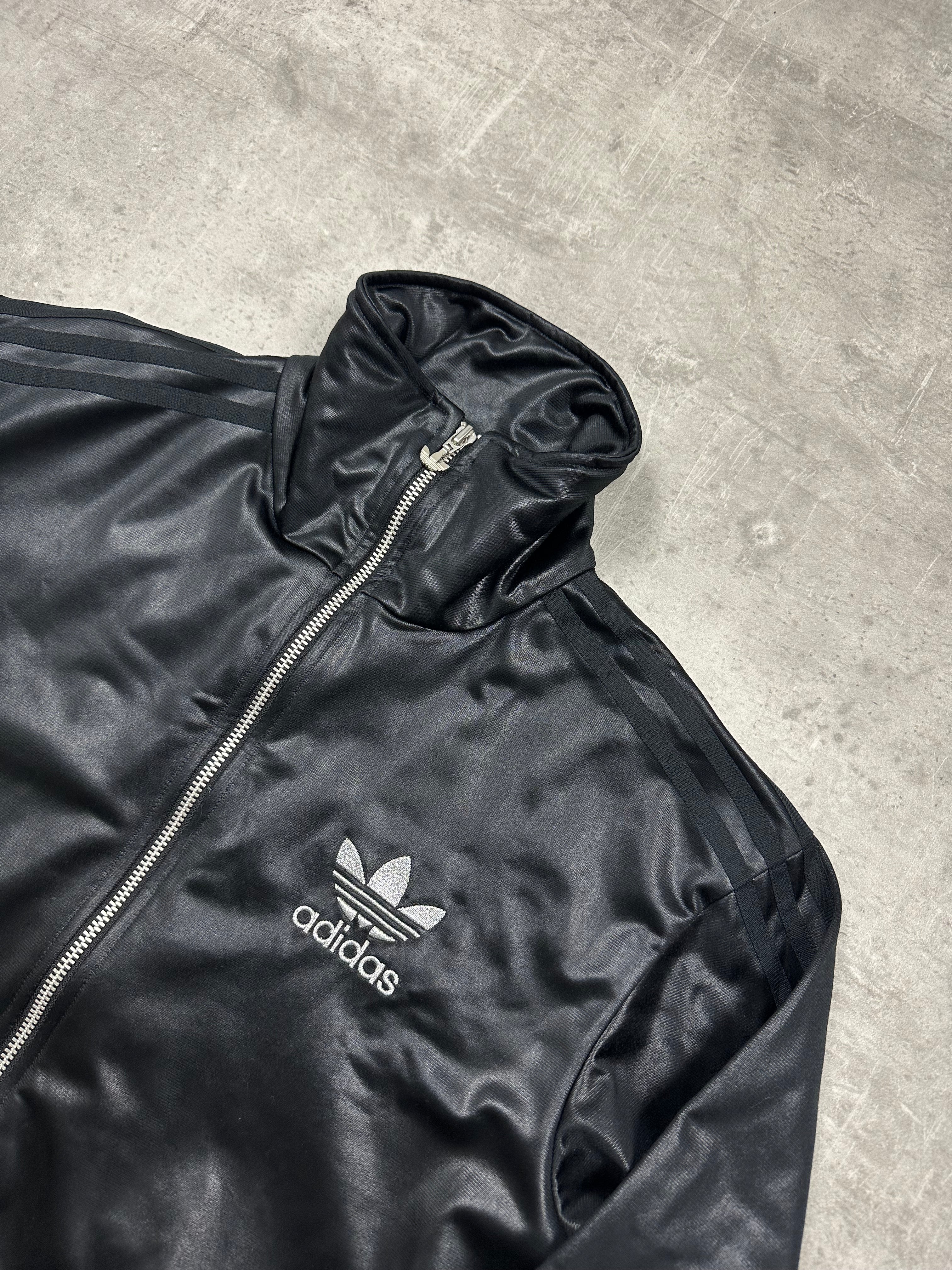 BLACK VINTAGE ADIDAS CHILE62 TRACK JACKET - 2000s - S/M