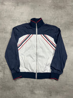 WHITE/NAVY VINTAGE DOLCE&GABANNA SPORT BOMBER JACKET RARE - 2000s - M