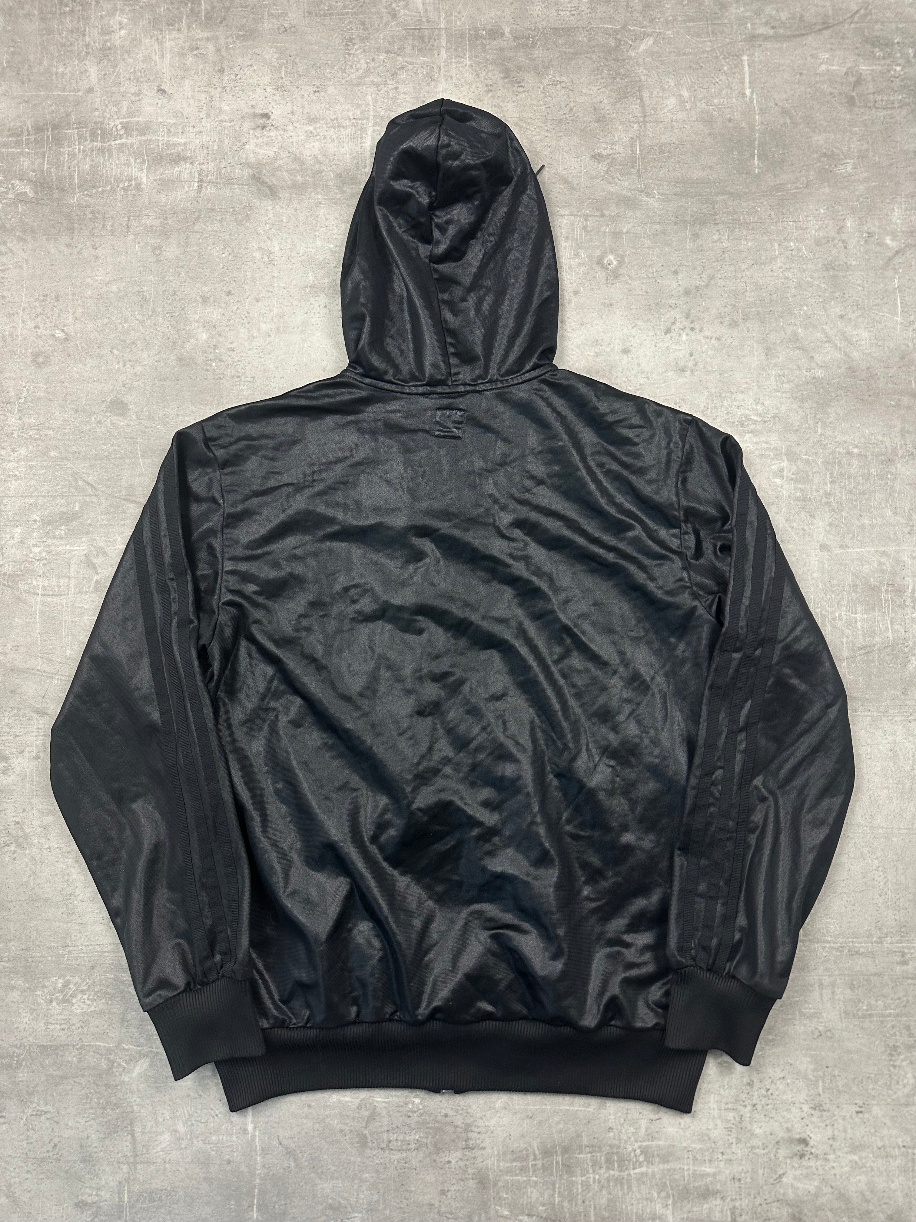 BLACK VINTAGE ADIDAS CHILE62 TRACK JACKET - 2000s - M