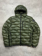 OLIVE BLUE USA DOWN PUFFER JACKET - L