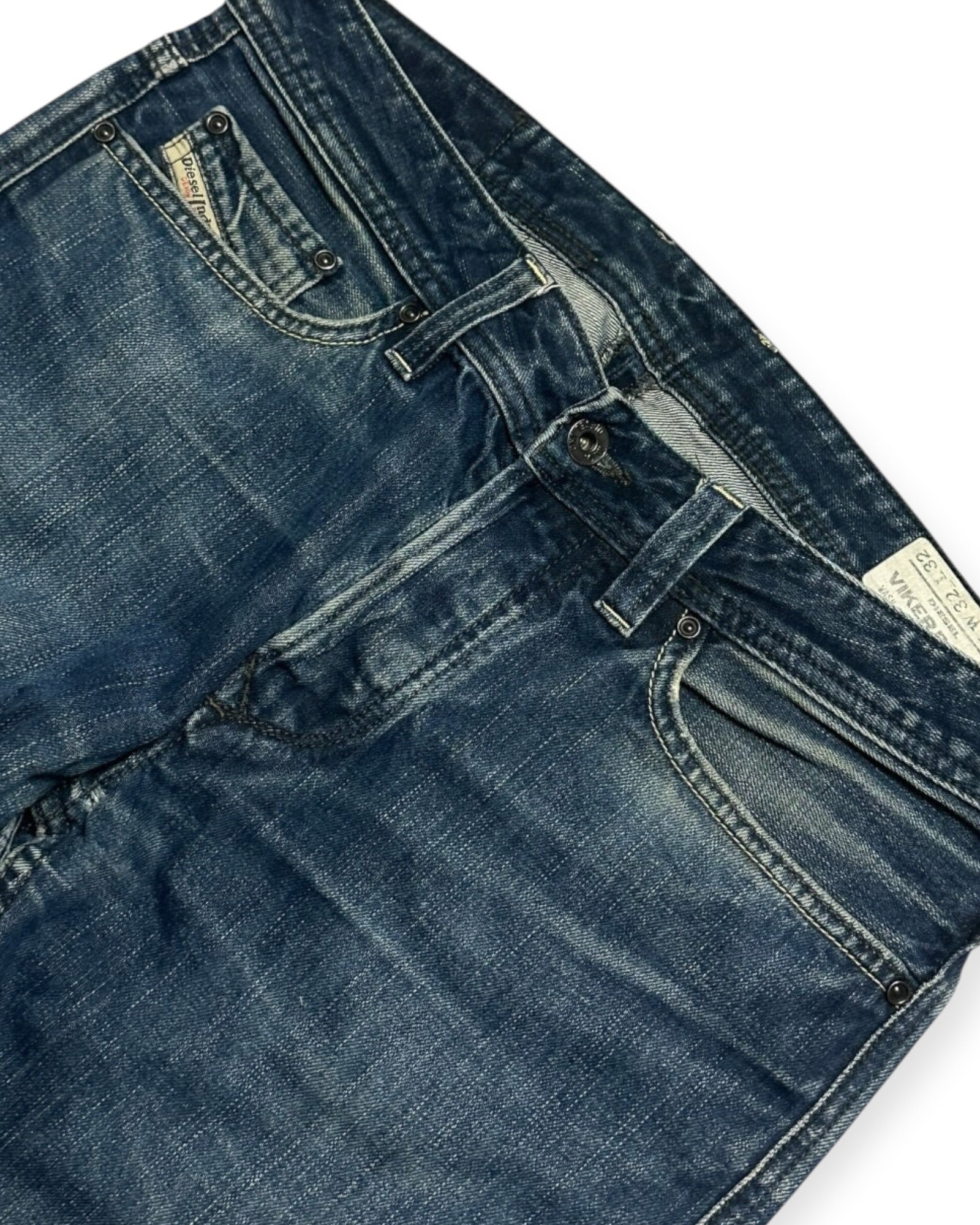 BLUE VINTAGE DIESEL STICHED BOOTCUT DENIM RARE (W)