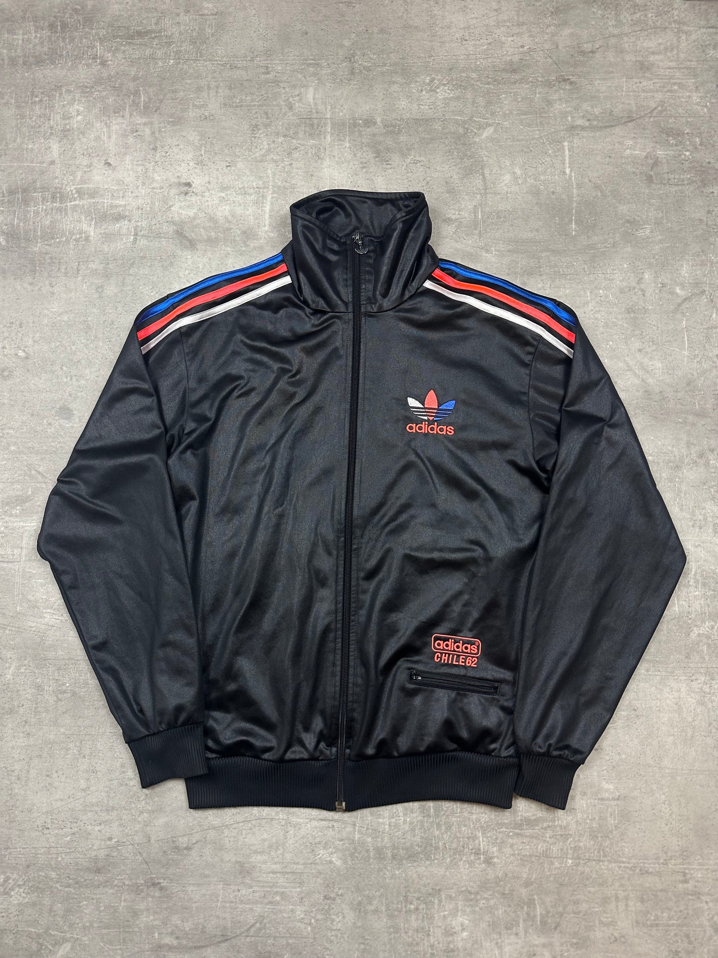 BLACK VINTAGE ADIDAS CHILE62 TRACKJACKET - 2000s - S