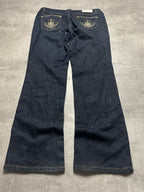 VINTAGE Y2K STYLE BAGGY BOOTCUT DENIM - M