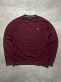 BORDEAUX FRED PERRY KNIT SWEATSHIRT - M/L