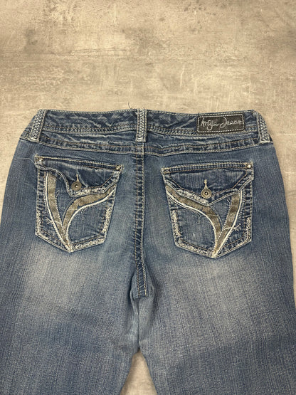 BLUE VINTAGE Y2K MISS ME STYLE BOOTCUT DENIM - 2000s - M
