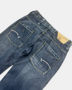 BLUE VINTAGE G-STAR RAW BOOTCUT DENIM JEANS