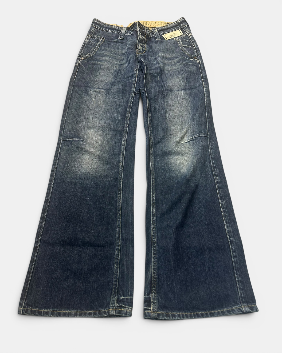 BLUE VINTAGE G-STAR RAW BOOTCUT DENIM JEANS