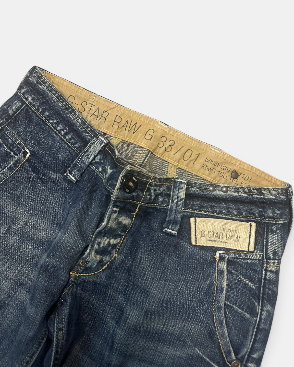 BLUE VINTAGE G-STAR RAW BOOTCUT DENIM JEANS