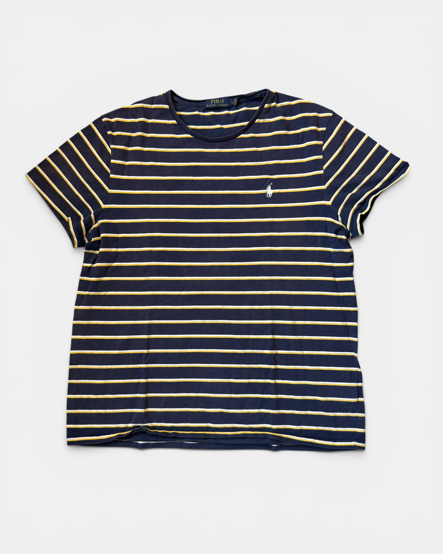 NAVY/YELLOW POLO RALPH LAUREN PONY T-SHIRT