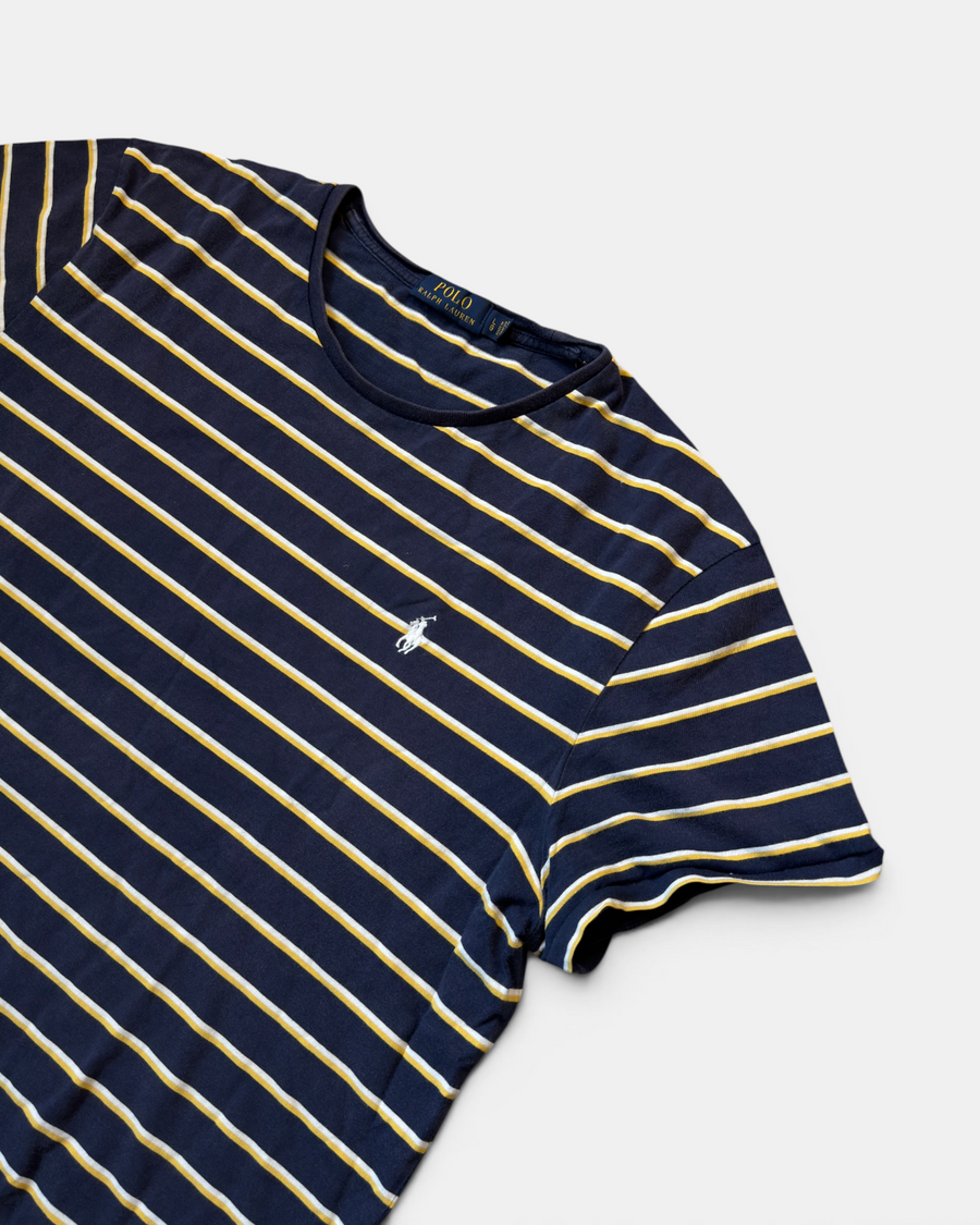 NAVY/YELLOW POLO RALPH LAUREN PONY T-SHIRT
