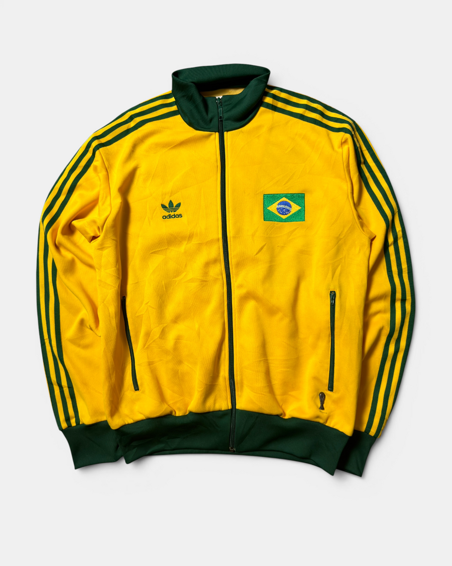 VINTAGE ADIDAS RETRO FIREBIRD BRASIL WM FIFA WORLD CUP TRACKJACKET RARE