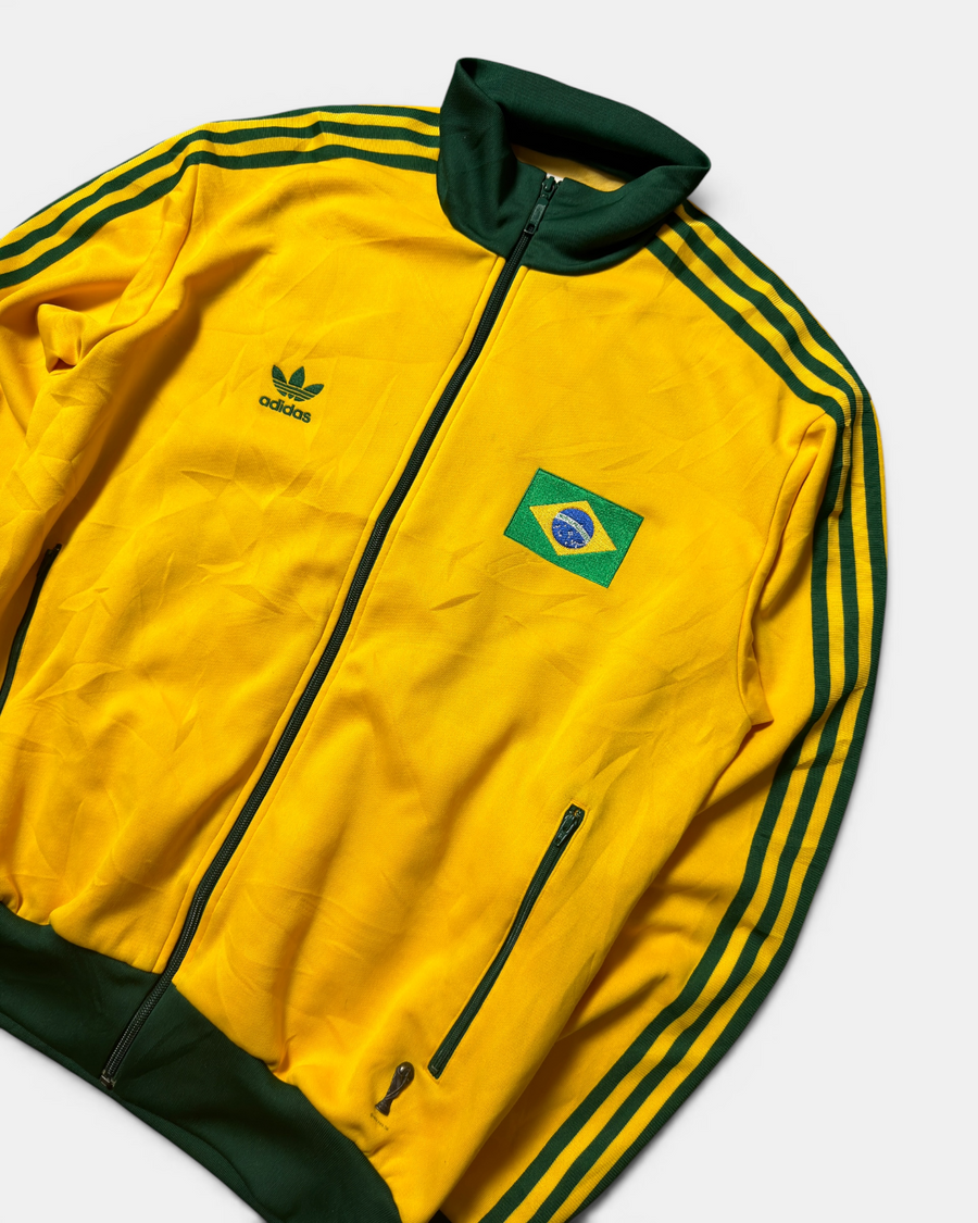 VINTAGE ADIDAS RETRO FIREBIRD BRASIL WM FIFA WORLD CUP TRACKJACKET RARE