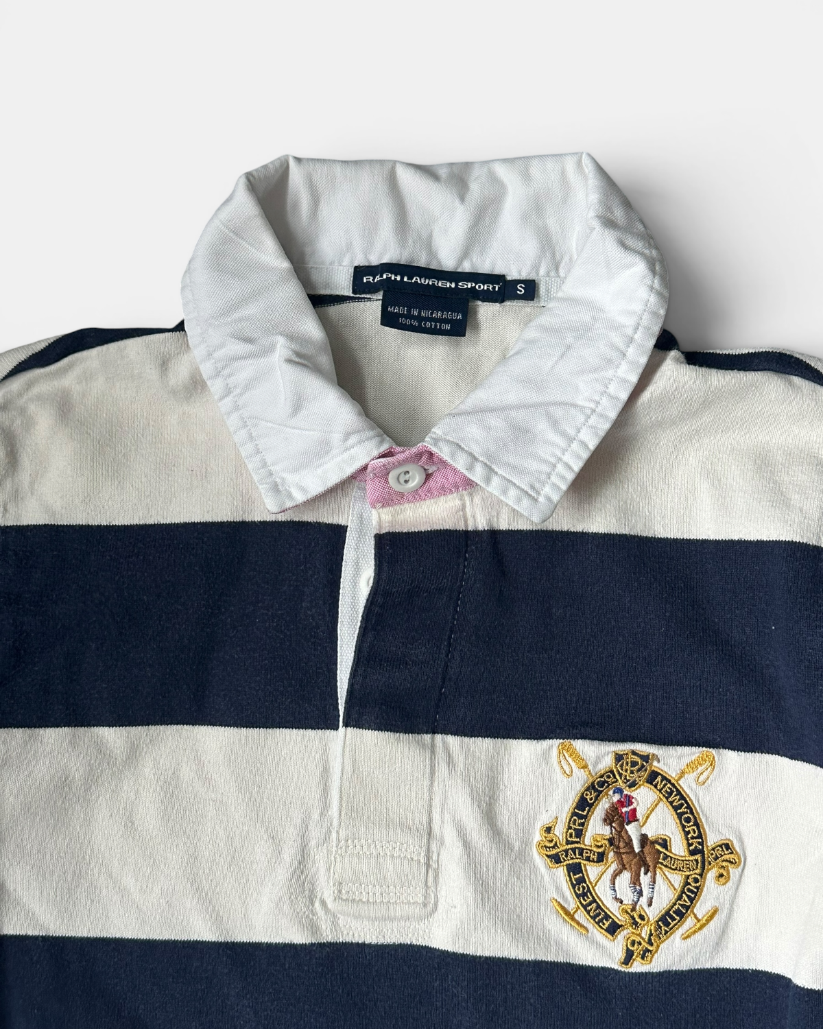 BLUE/WHITE RALPH LAUREN GOLF LONGSLEEVE (W)