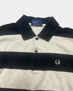 BEIGE/BLACK FRED PERRY POLOSHIRT