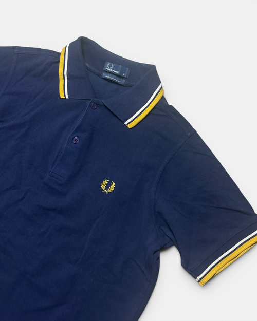 BLUE/ORANGE FRED PERRY POLOSHIRT