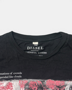 BLACK DIESEL PRINT SUCCESSFUL T-SHIRT