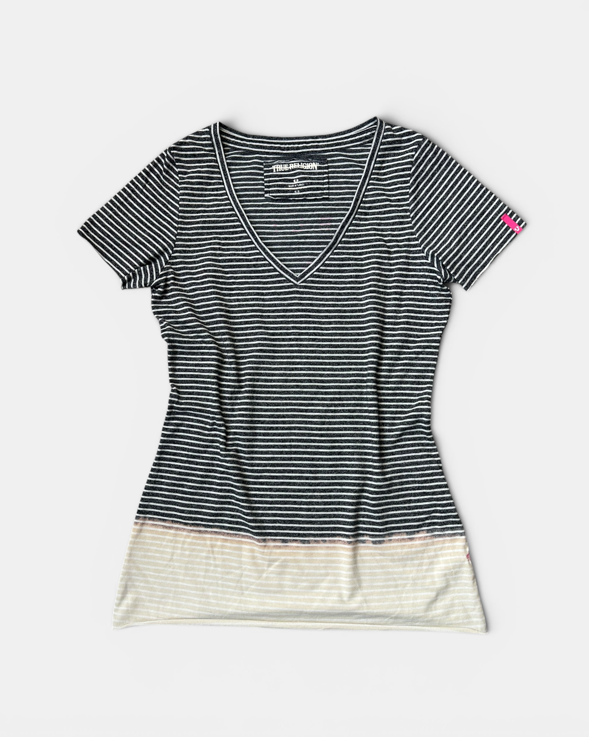 BEIGE/PINK TRUE RELIGION TOP