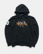 BLACK POLO RALPH LAUREN BIG PONY HOODIE