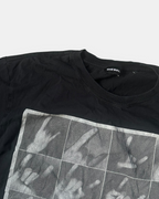 BLACK DIESEL CROSS FINGERS T-SHIRT