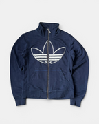 NAVY/WHITE ADIDAS RETRO FIREBIRD ZIP SWEATSHIRT