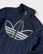 NAVY/WHITE ADIDAS RETRO FIREBIRD ZIP SWEATSHIRT