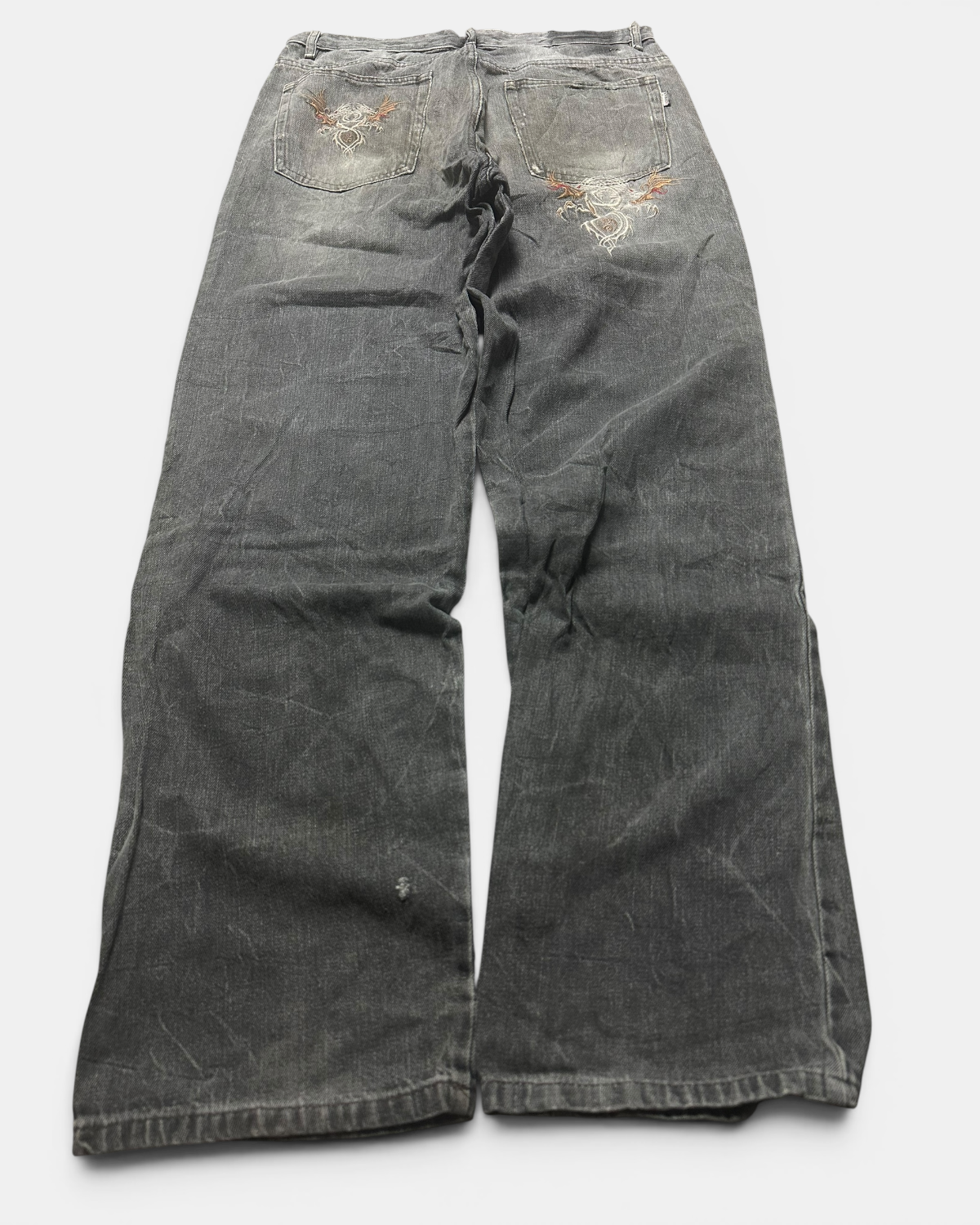 GREY VINTAGE JAPANESE STYLE DENIM JEANS