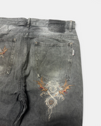 GREY VINTAGE JAPANESE STYLE DENIM JEANS