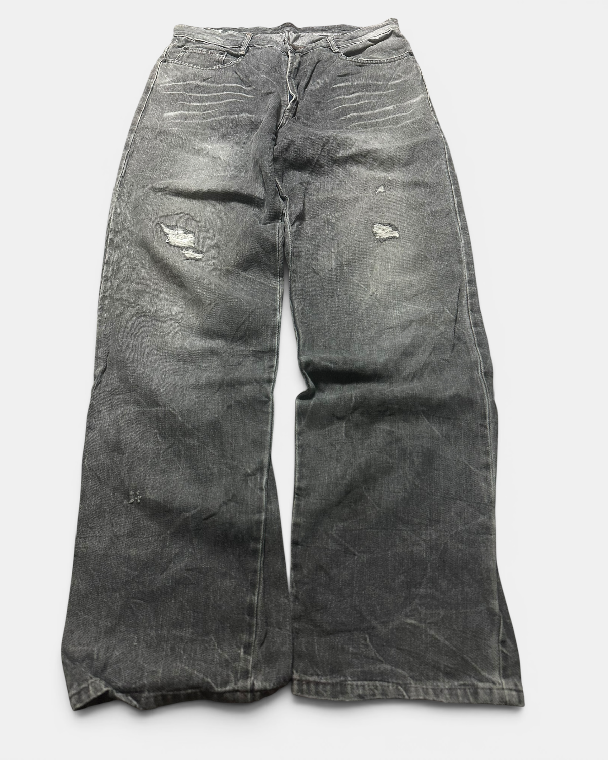 GREY VINTAGE JAPANESE STYLE DENIM JEANS
