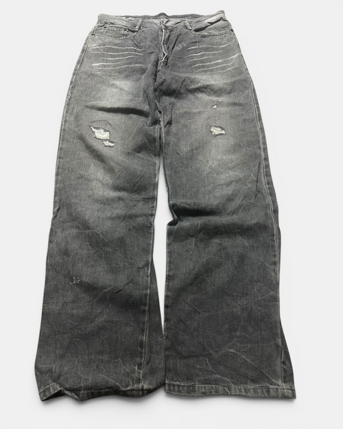 GREY VINTAGE JAPANESE STYLE DENIM JEANS